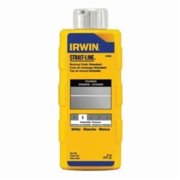 Irwin Strait-Line 64904 Temporary Marking Chalk, White, 8 oz Capacity, Squeeze Bottle Package