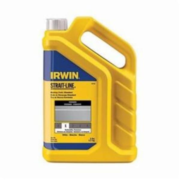 Irwin Strait-Line 65104 Temporary Marking Chalk, White, 5 lb Capacity, Container Package