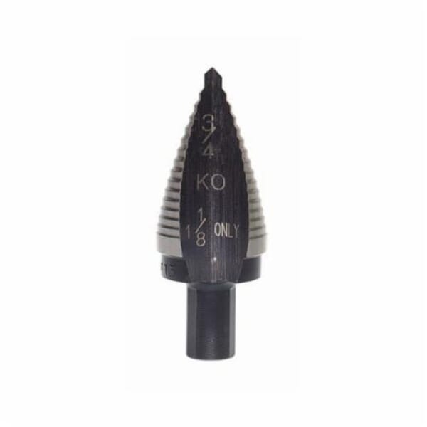 Irwin Unibit 10313 Step Drill Bit, 1-1/8 in Dia Min Hole, 1-1/8 in Dia Max Hole, 1 Steps, HSS, 1 Hole Sizes, 7/16 in Shank