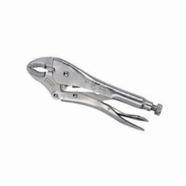 Irwin Vise-Grip The Original 1002L3 4WR 1-Handed Lever Locking Plier, 15/16 in Nominal, Screw Locking, 1-7/16 in L x 1/4 in W x 1/8 in THK Alloy Steel Curved Jaw, 4 in OAL