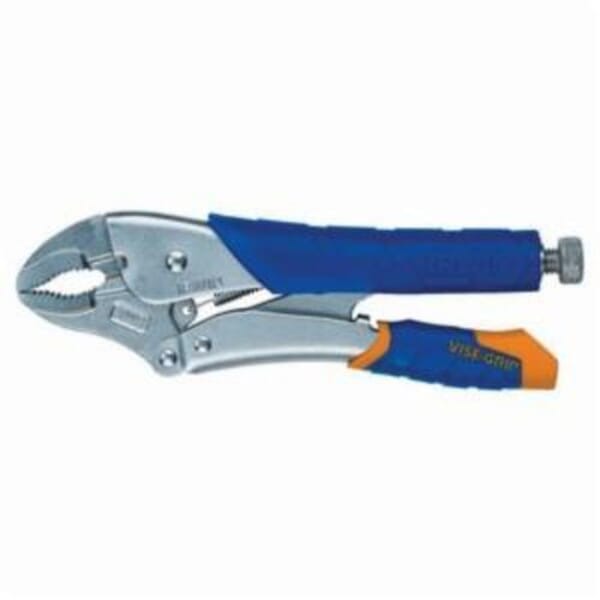 Irwin Vise-Grip Fast Release 5T 10WR 1-Handed Lever Locking Plier, 1-7/8 in Nominal, Screw Locking, 1-15/64 in L x 5/8 in W x 7/16 in THK Heat Treated Alloy Steel Curved Jaw, Serrated Jaw Surface, 10 in OAL