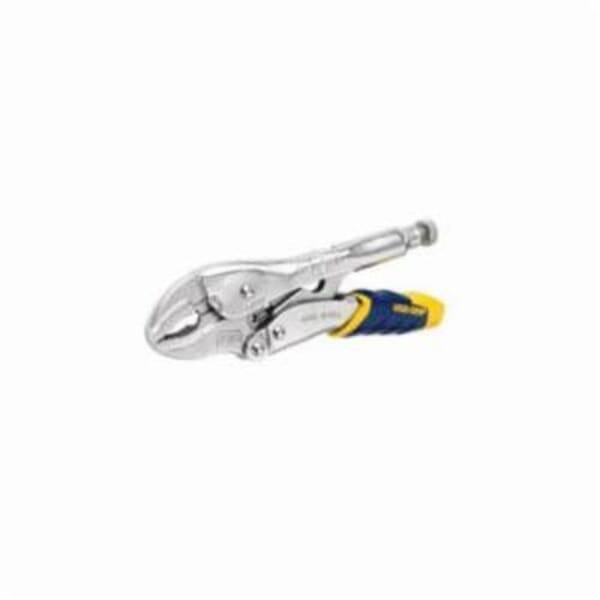 Irwin Vise-Grip Fast Release 7T 7WR 1-Handed Lever Locking Plier, 1-1/2 in Nominal, Screw Locking, 1-3/16 in L x 3/8 in W x 5/16 in THK Heat Treated Alloy Steel Curved Jaw, Serrated Jaw Surface, 7 in OAL