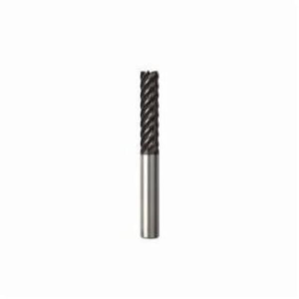 Seco JABRO Solid2 02927481 Solid2 JS520 High Performance Non-Center Cutting Single End Universal End Mill, 6 mm Dia Cutter, 0.06 mm Corner Radius, 20 mm Length of Cut, 6 Flutes, 6 mm Dia Shank, 63 mm OAL, NXT/PVD Coated