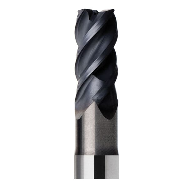 Seco JABRO HPM 03134995 HPM JHP780 High Performance Single End Mill, 10 mm Dia Cutter, 0.8 mm Corner Radius, 20 mm Length of Cut, 4 Flutes, 10 mm Dia Shank, 75 mm OAL, MEGA-64/PVD Coated