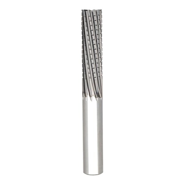 Seco JABRO 03135013 JC877 Burr Style Chamfer Square End Mill, 3 mm Dia Cutter, 9 mm Length of Cut, 6 Flutes, 3 mm Dia Shank, 50 mm OAL, DURA CVD Coated