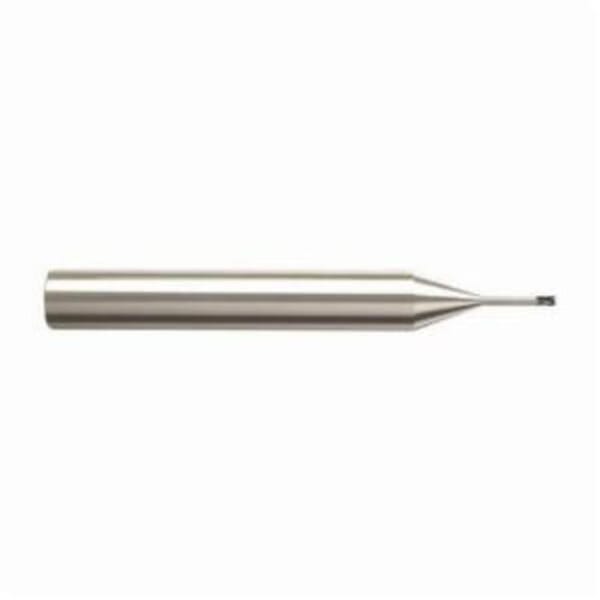 Seco JABRO Mini 04823 Mini JM920 Center Cutting Single End Universal End Mill, 0.8 mm Dia Cutter, 0.05 mm Corner Radius, 1.2 mm Length of Cut, 4 Flutes, 6 mm Dia Shank, 50 mm OAL, MEGA-T/PVD Coated