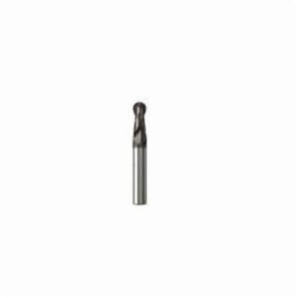 Seco JABRO Solid2 02928203 JS532 Ball End Center Cutting Medium Helix Single End Stub Length End Mill, 4 mm Dia Cutter, 8 mm Length of Cut, 2 Flutes, 6 mm Dia Shank, 57 mm OAL, NXT/PVD Coated
