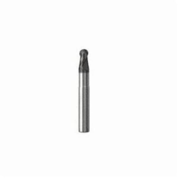 Seco JABRO Solid2 02928270 JS532 Ball End Center Cutting Medium Helix Regular Length Single End Mill, 10 mm Dia Cutter, 10 mm Length of Cut, 2 Flutes, 10 mm Dia Shank, 82 mm OAL, NXT/PVD Coated