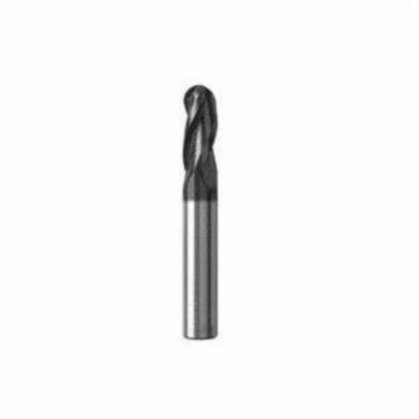 Seco JABRO Solid2 02928334 JS533 Ball End Center Cutting Medium Helix Single End Stub Length End Mill, 16 mm Dia Cutter, 32 mm Length of Cut, 3 Flutes, 16 mm Dia Shank, 109 mm OAL, NXT/PVD Coated
