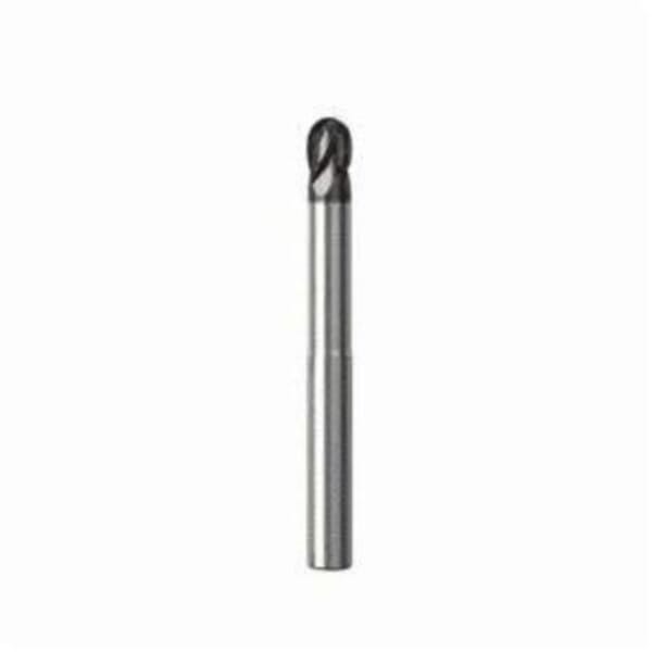 Seco JABRO Solid2 02928381 JS534 Ball End Center Cutting Medium Helix Single End Stub Length End Mill, 12 mm Dia Cutter, 36 mm Length of Cut, 4 Flutes, 12 mm Dia Shank, 100 mm OAL, NXT/PVD Coated
