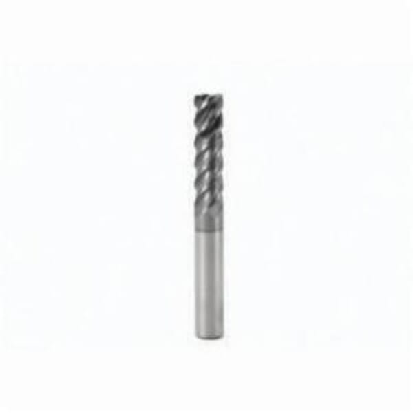 Seco JABRO Solid2 02810480 Solid2 JS554 Single End Universal End Mill, 12 mm Dia Cutter, 0.2 mm Corner Radius, 45 mm Length of Cut, 4 Flutes, 12 mm Dia Shank, 100 mm OAL, SIRA/PVD Coated