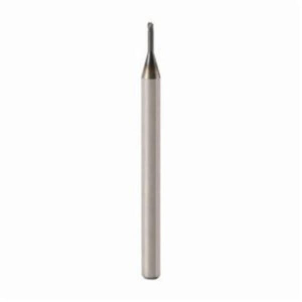 Seco JABRO Mini 02568450 Mini JM403 Center Cutting Single End Mill, 0.8 mm Dia Cutter, 0.05 mm Corner Radius, 0.8 mm Length of Cut, 1 Flutes, 3 mm Dia Shank, 40 mm OAL, MEGA-T/PVD Coated