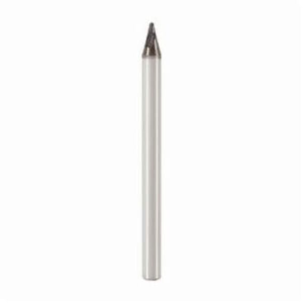 Seco JABRO Mini 02569096 JM116 Ball End Center Cutting Single End Mill, 0.059 in Dia Cutter, 0.059 in Length of Cut, 2 Flutes, 0.236 in Dia Shank, 1.968 in OAL, MEGA-64-T/PVD Coated