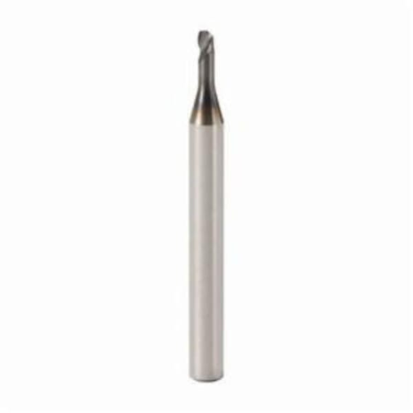 Seco JABRO Mini 02577246 Mini JM404 Center Cutting Single End Mill, 2 mm Dia Cutter, 0.1 mm Corner Radius, 2 mm Length of Cut, 2 Flutes, 4 mm Dia Shank, 40 mm OAL, MEGA-T/PVD Coated