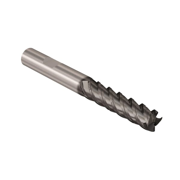 Seco JABRO Solid2 03067366 Solid2 JS564 Advanced Roughing Center Cutting Chamfered Corner Square Universal End Mill, 16 mm Dia Cutter, 55 mm Length of Cut, 4 Flutes, 16 mm Dia Shank, 114 mm OAL, NXT/PVD Coated