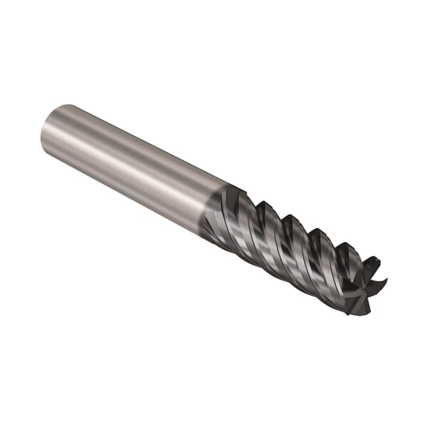 Seco JABRO Solid2 03067375 Solid2 JS565 Advanced Roughing Center Cutting Chamfered Corner Square Universal End Mill, 16 mm Dia Cutter, 40 mm Length of Cut, 5 Flutes, 16 mm Dia Shank, 99 mm OAL, NXT/PVD Coated