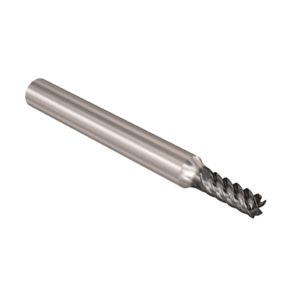 Seco JABRO Solid2 03067379 Solid2 JS565 Advanced Roughing Center Cutting Chamfered Corner Square Universal End Mill, 5 mm Dia Cutter, 12.5 mm Length of Cut, 5 Flutes, 6 mm Dia Shank, 57 mm OAL, NXT/PVD Coated