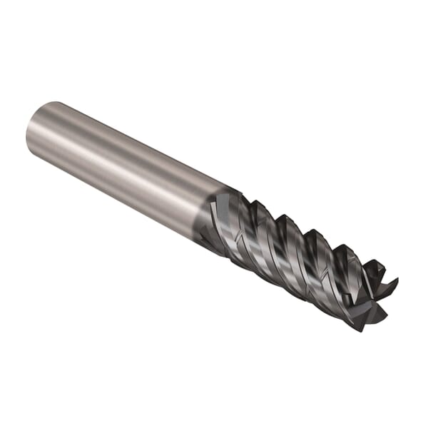 Seco JABRO Solid2 03067384 Solid2 JS565 Advanced Roughing Center Cutting Chamfered Corner Square Universal End Mill, 16 mm Dia Cutter, 40 mm Length of Cut, 5 Flutes, 16 mm Dia Shank, 99 mm OAL, NXT/PVD Coated