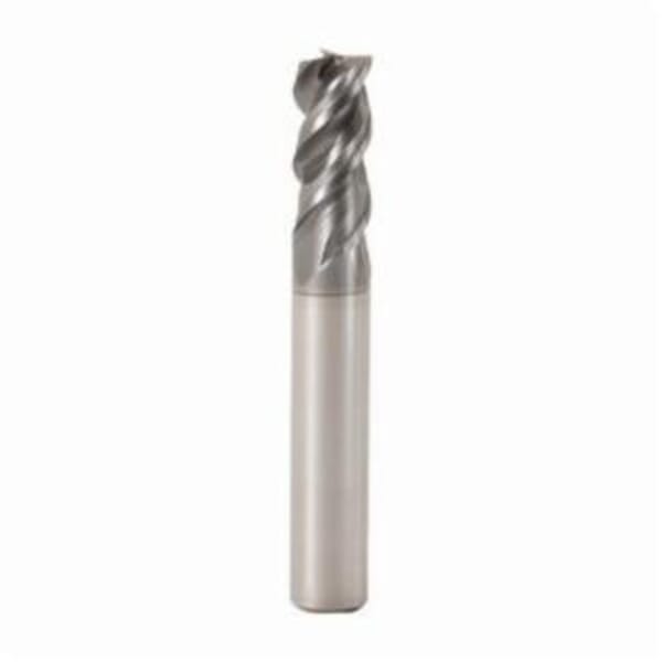 Seco JABRO Solid2 02712701 Solid2 JS553 Center Cutting High Performance Single End Standard Length Universal End Mill, 1/2 in Dia Cutter, 0.015 in Corner Radius, 1 in Length of Cut, 3 Flutes, 1/2 in Dia Shank, 3-1/2 in OAL, SIRON-A/PVD Coated