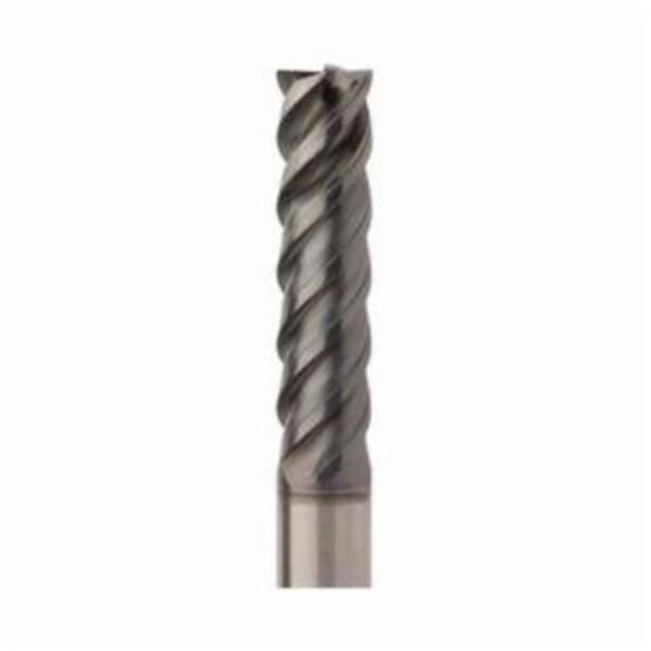 Seco JABRO Solid2 02733829 Solid2 JS554 High Performance Single End Universal End Mill, 8 mm Dia Cutter, 0.1 mm Corner Radius, 32 mm Length of Cut, 4 Flutes, 8 mm Dia Shank, 75 mm OAL, SIRON-A/PVD Coated