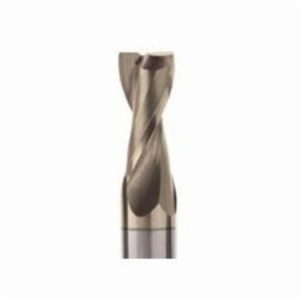 Seco JABRO Solid2 02881854 Solid2 JS452 Center Cutting High Performance Regular Length Single End Mill, 6 mm Dia Cutter, 1 mm Corner Radius, 12 mm Length of Cut, 2 Flutes, 6 mm Dia Shank, 57 mm OAL, HEMI/PVD Coated