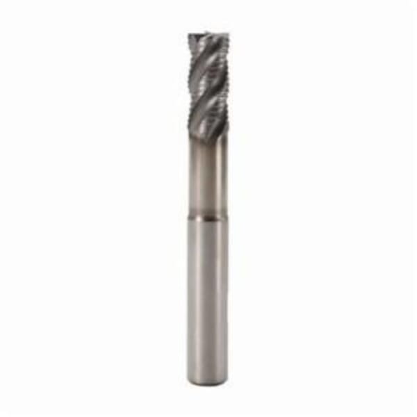 JABRO HPM 02828168 JHP993 Corner Chamfer Non-Center Cutting Regular Length Single End Roughing End Mill, 0.787 in Dia Cutter, 1.653 in Length of Cut, 5 Flutes, 0.787 in Dia Shank, 4.921 in OAL, SIRA/PVD Coated