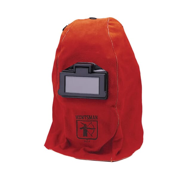 JACKSON SAFETY 14531 860P HUNTSMAN Universal Size Lift Front Passive Welding Helmet, 10 Lens Shade, Red-Brown, 2 x 4-1/4 in Viewing Area, Leather, ANSI Z87.1, CSA Certified