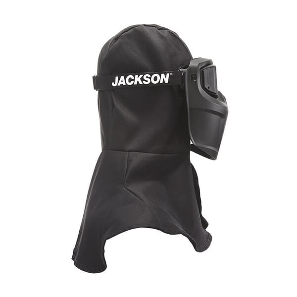 JACKSON SAFETY Rebel 46200 Flame-Resistant ADF Welding Mask, 3/9 to 13 Lens Shade, Black, 1.38 x 3.54 in Viewing Area, Fabric, Digital Lens Control, Battery, ANSI Z87.1, CAN/CSA Z94.3, CE Certified