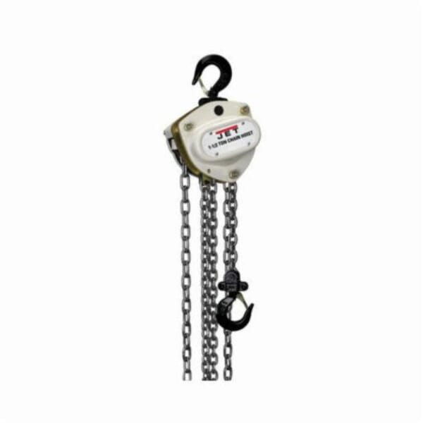 JET L-100 Hand Chain Hoist With Overload Protection, 0.5 ton Load, 53 lbf Rated