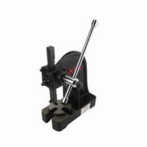 JET 333610 Arbor Press, 1 ton Capacity, 10-3/4 in L x 5 in W Base, 12 in H, Manual Power