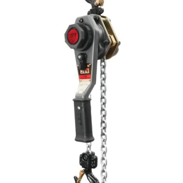 JET 376203 JLH Lever Hoist With Overload Protection, 1 ton Load, 20 ft H Lifting, 79 lb Rated, 1-1/7 in Hook