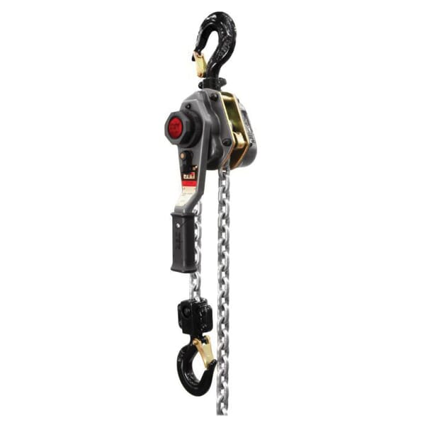 JET 376401 JLH Lever Hoist With Overload Protection, 2-1/2 ton Load, 10 ft H Lifting, 82 lb Rated, 1-4/9 in Hook