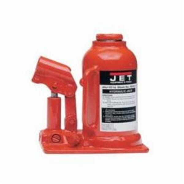 JET 453313k JHJ Hydraulic Bottle Jack, 12.5 ton Lifting, 6-36/4 in H Min, 13-3/8 in H Max, 6-1/2 in L x 4-1/8 in W Base