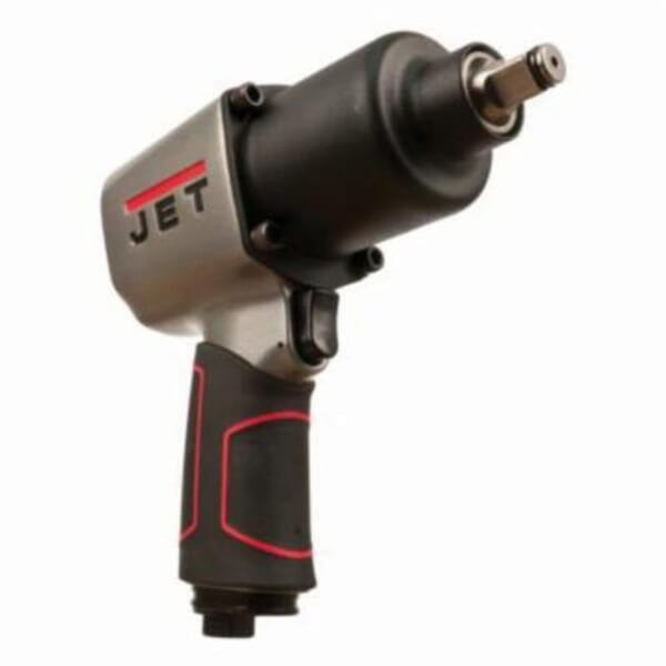 JET JT9-505104 R8 Impact Wrench, 1/2 in Drive, 50 to 700 ft-lb Working/ 900 ft-lb Maximum Torque, 6 cfm Air Flow, 7-3/8 in OAL