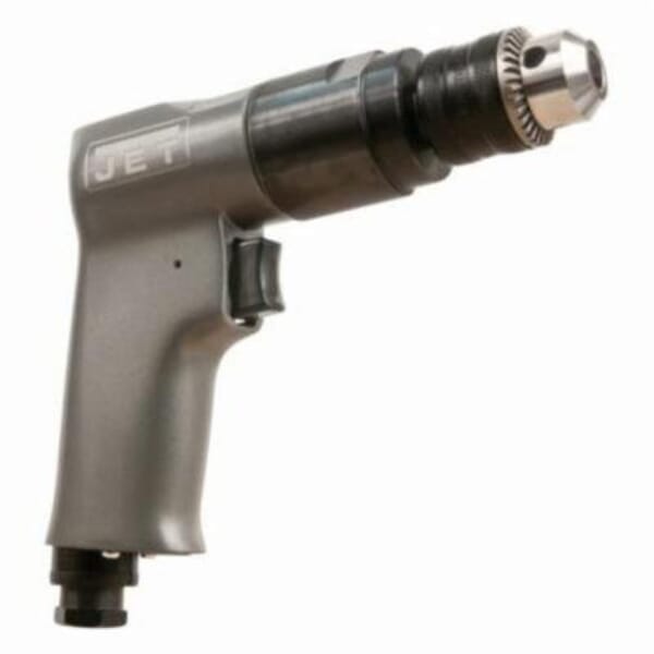 JET JT9-505600 R6 Air Drill, 3/8 in Keyed Chuck, 1/2 hp, 4 cfm Air Flow, 90 psi, 7-3/16 in OAL