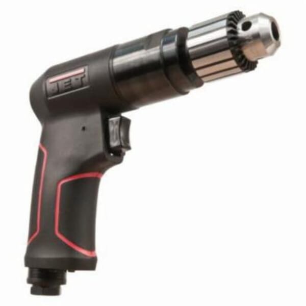 JET JT9-505620 R12 Air Drill, 3/8 in Keyed Chuck, 1/2 hp, 4 cfm Air Flow, 90 psi, 7-5/8 in OAL