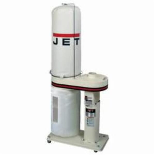JET JT9-708642BK Dust Collector, 1 hp Power Rating, 115/230 VAC, 650 cfm Air Flow, 30 micron Filter, 65 to 70 dB Sound