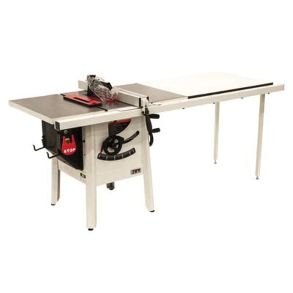 JET 725005K ProShop II Table Saw With Steel Wings and Wood Extension Table, 10 in Dia Blade, 43228 in Arbor/Shank, 2-1/8 in 45 deg Capacity, 3-1/8 in 90 deg Capacity, 37989 hp, Tool Only