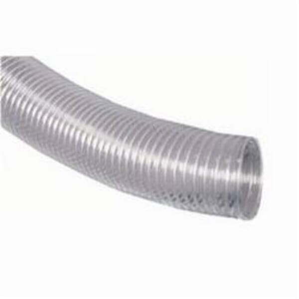 JET JT9-JW1034 Flexible Heavy Duty Wire Reinforced Hose, For Use With Dust Collector, 4 in Dia x 10 ft L, Plastic, Clear Glass