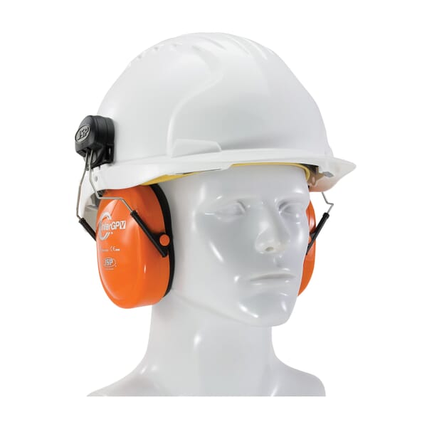 JSP 262-AEK010-HV Inter GPV Ear Muff, 20 dB Noise Reduction, Hi-Viz Orange