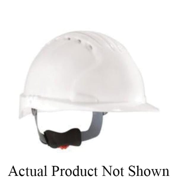 JSP Evolution 280-EV6151V-40 Deluxe 6151 Standard Brim Vented Hard Hat, 6-5/8 Fits Mini Hat, 8 Fits Max Hat, HDPE, 6-Point Textile Strap Suspension, ANSI Electrical Class Rating: Class C, ANSI Impact Rating: Type I, Wheel Ratchet Adjustment