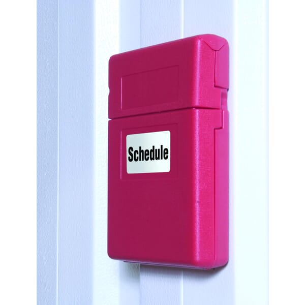 Justrite S23303 Medium Document Storage Box, 2-1/4 in Exterior, 1.6 in Interior D x 11-1/2 in Interior, 12-1/2 in Exterior H, Polyethylene, Red