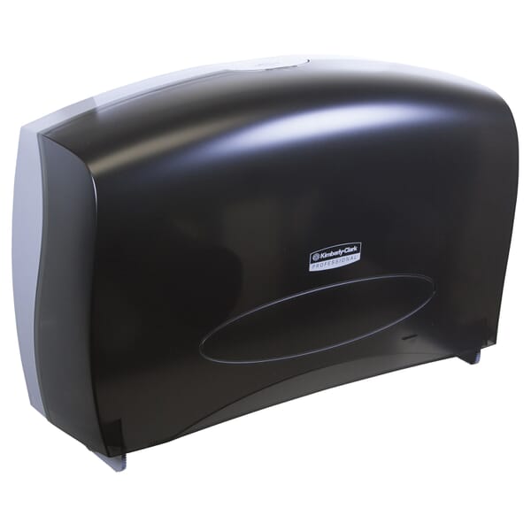 Kimberly-Clark Professional 09551 JRT Cored Combo Unit Bathroom Tissue Dispenser, 13.12 in OAL, Wall Mount, Plastic, Domestic