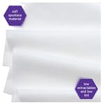 Kimtech* 06151 Critical Task Wiper, 12 in W, 50 Sheets Capacity, Polyester Spunlace/Rayon, White