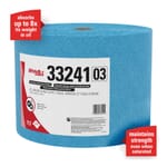 Kimtech* 33241 Cleaning Wiper, 13.4 x 9.8 in, 717 Sheets Capacity, Hydroknit*, Blue, Jumbo Roll Package, 1 Ply