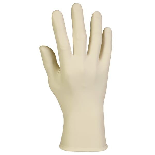 Kimtech* G5 Clean Room Gloves, Rubber Latex, Natural, 10 in L, Non-Powdered, Textured/Rough, 8 mil THK, Ambidextrous Hand