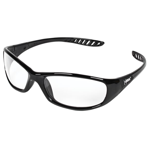 Jackson Safety* Anti-Scratch, Black, Nylon Frame, Polycarbonate Lens, ANSI Z87.1, CE Certified