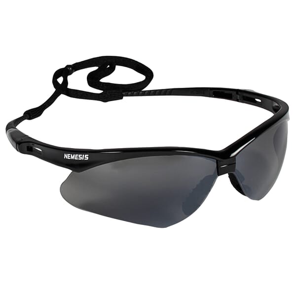 KleenGuard V30 Nemesis Lightweight Safety Glasses With Neck Cord, Anti-Scratch, Nylon Frame, Polycarbonateens
