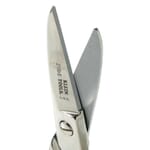 Klein 2100-5 Electricians Scissor, 1-7/8 in L of Cut, 5-1/4 in OAL, Steel Blade