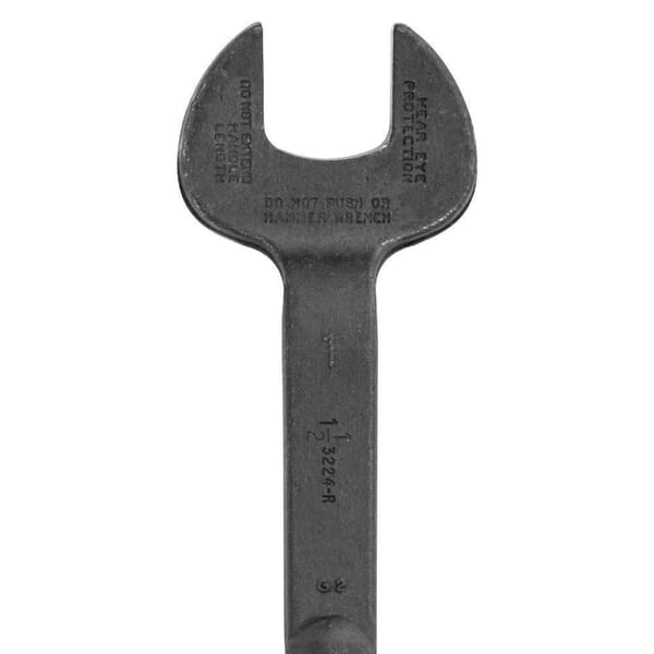 Klein 3224 Erection Wrench, 1-1/2 in Wrench, 60 deg Offset, 18 in L, Forged Alloy Steel, Industrial Black